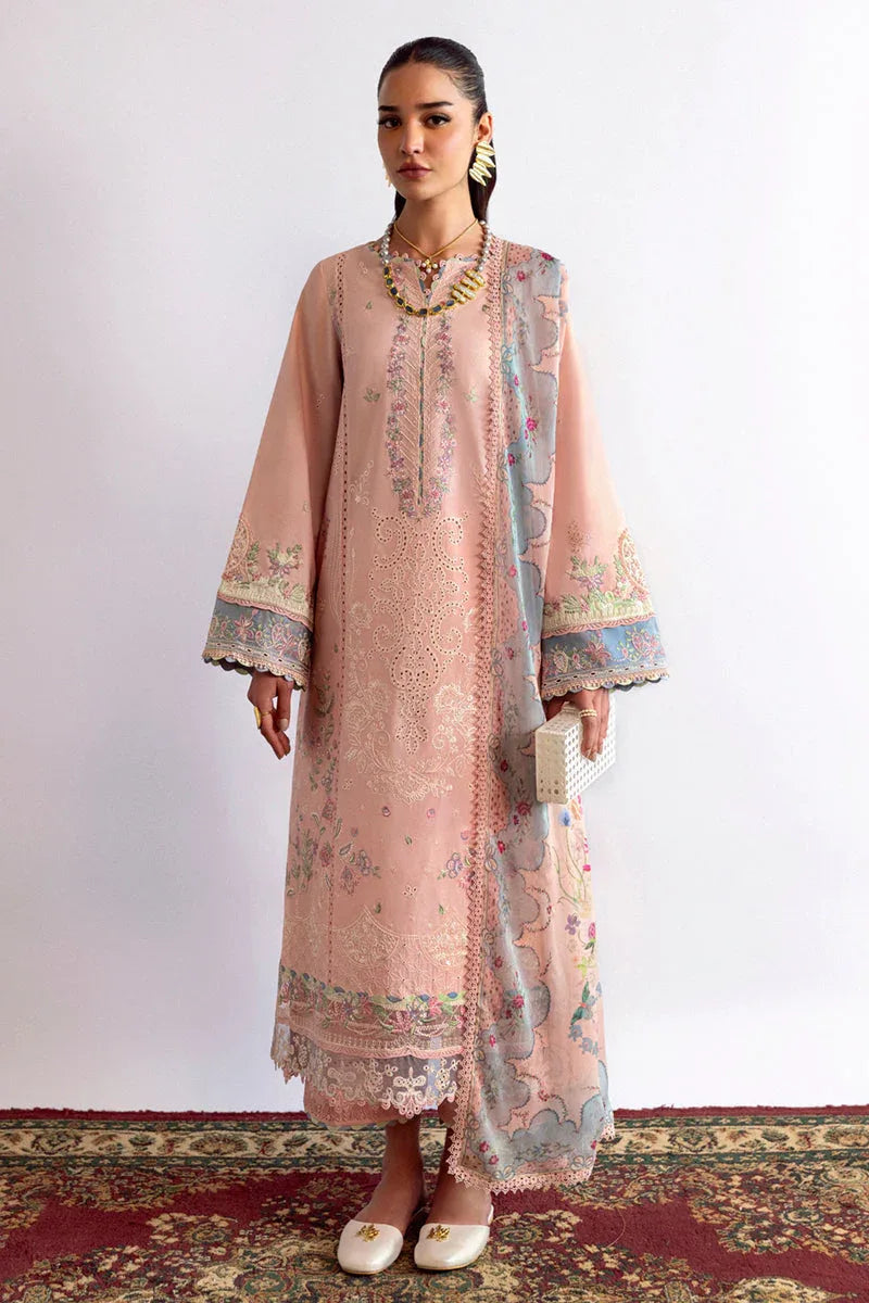 Qalamkar | Qlinekari Lawn | DC-11 Hedi - Rang-e-Khaas