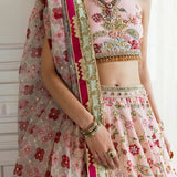 Crimson | A Beautiful Chaos Wedding Collection | Chinoiserie Lehnga