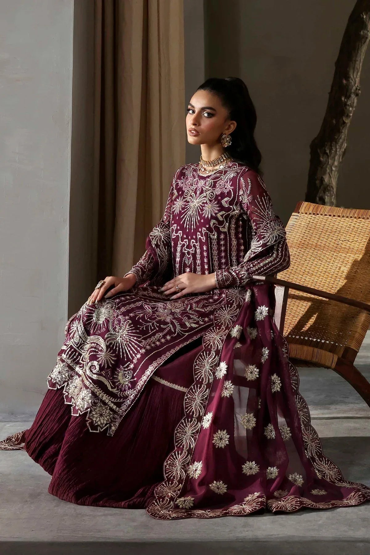 Akbar Aslam | Meeras Luxury Chiffon 25 | Mahin - Rang-e-Khaas