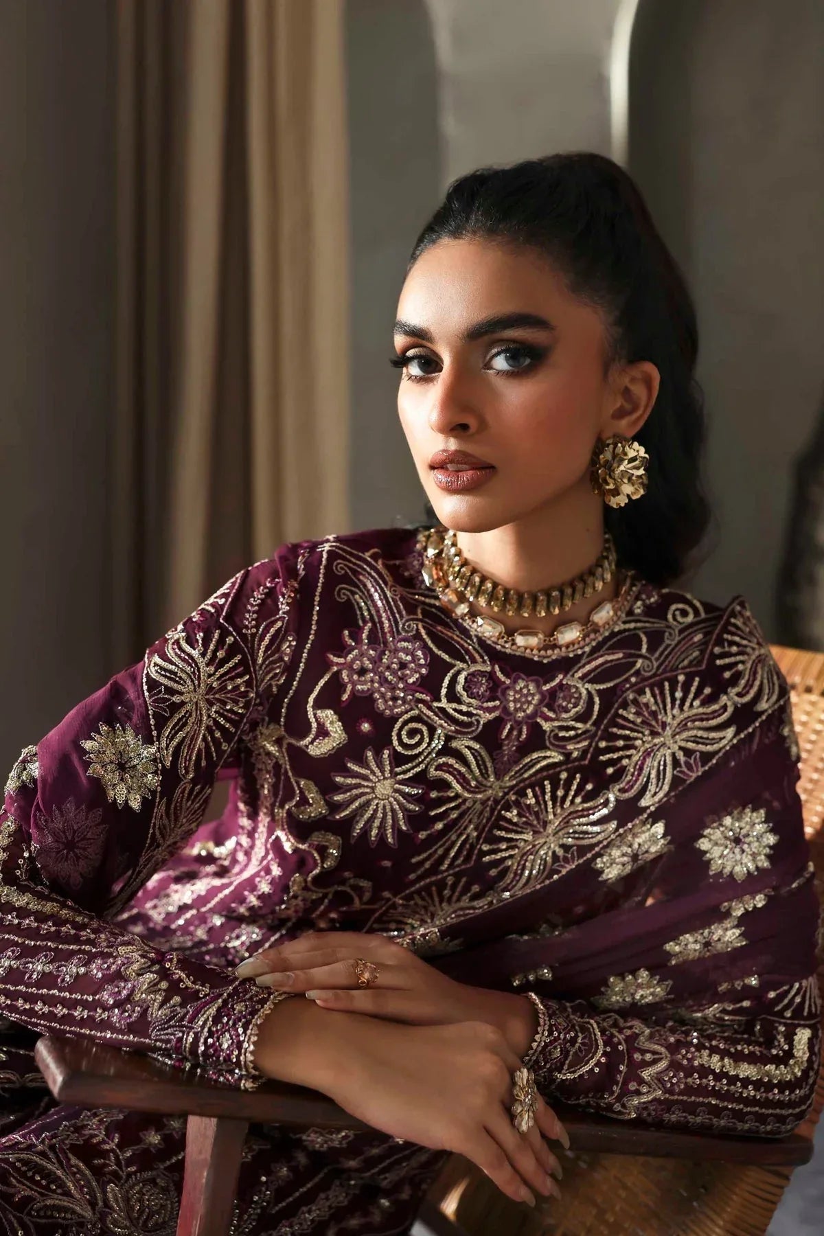 Akbar Aslam | Meeras Luxury Chiffon 25 | Mahin - Rang-e-Khaas