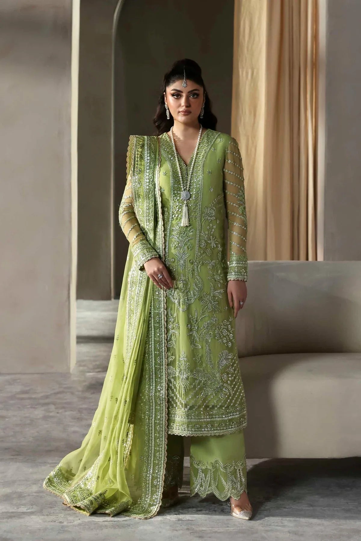 Akbar Aslam | Meeras Luxury Chiffon 25 | Verdaz - Rang-e-Khaas