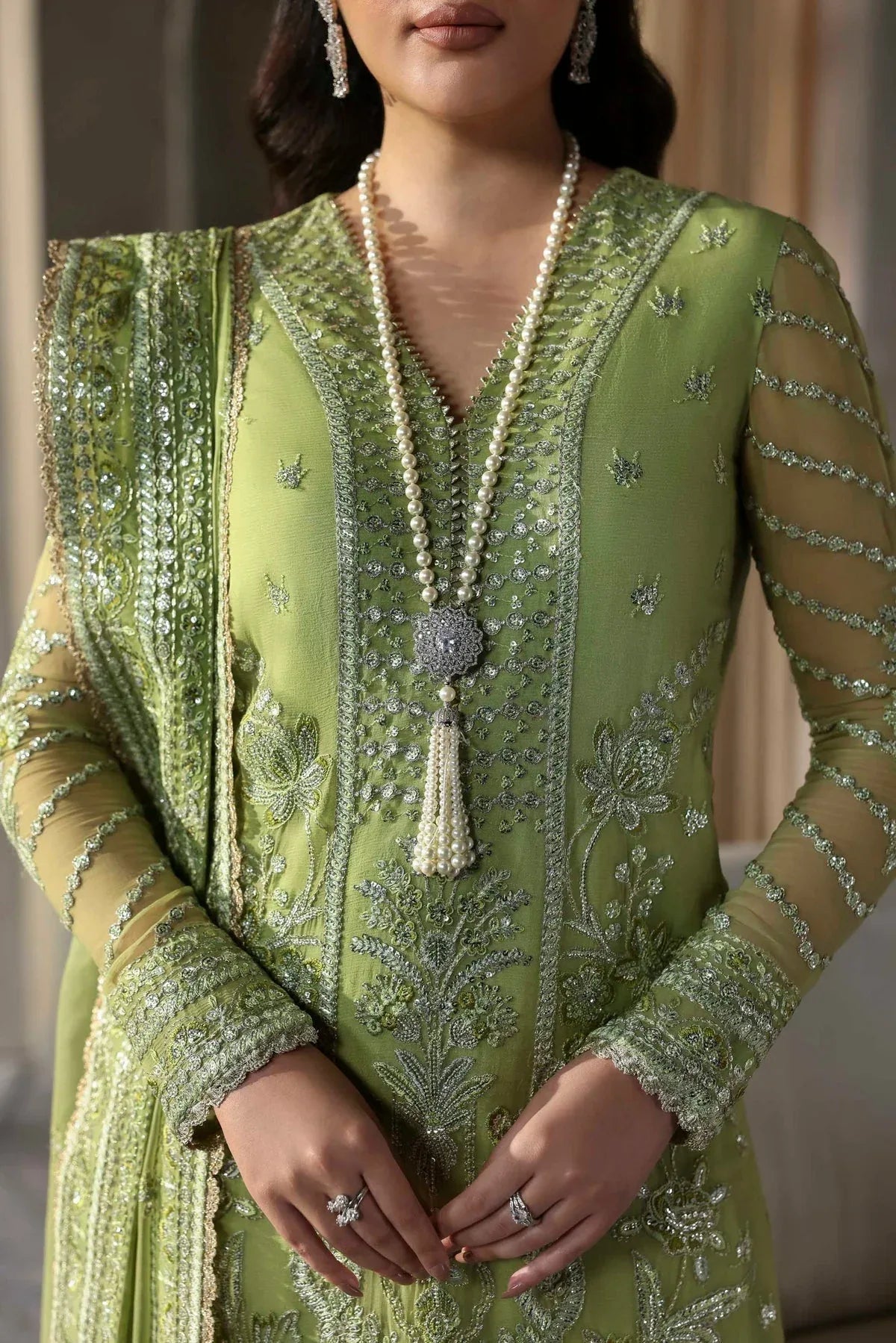 Akbar Aslam | Meeras Luxury Chiffon 25 | Verdaz - Rang-e-Khaas