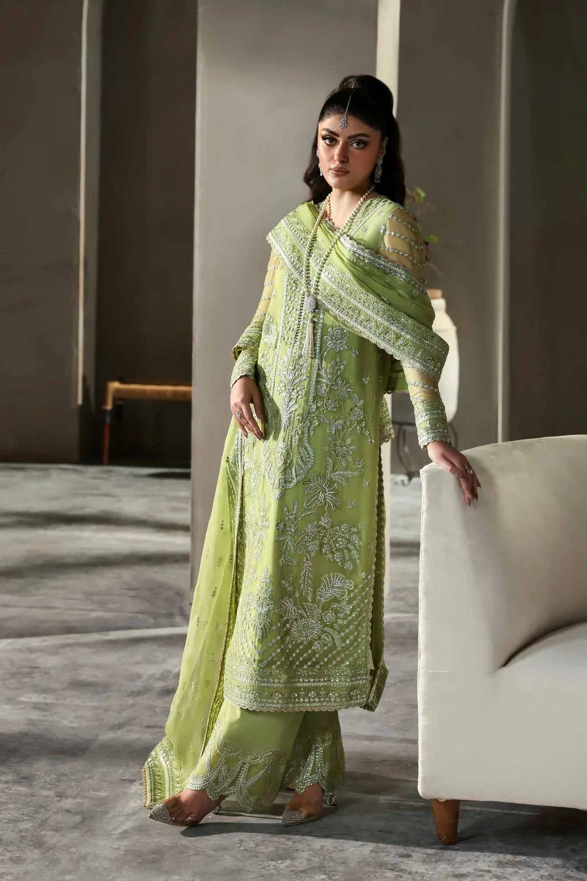 Akbar Aslam | Meeras Luxury Chiffon 25 | Verdaz - Rang-e-Khaas