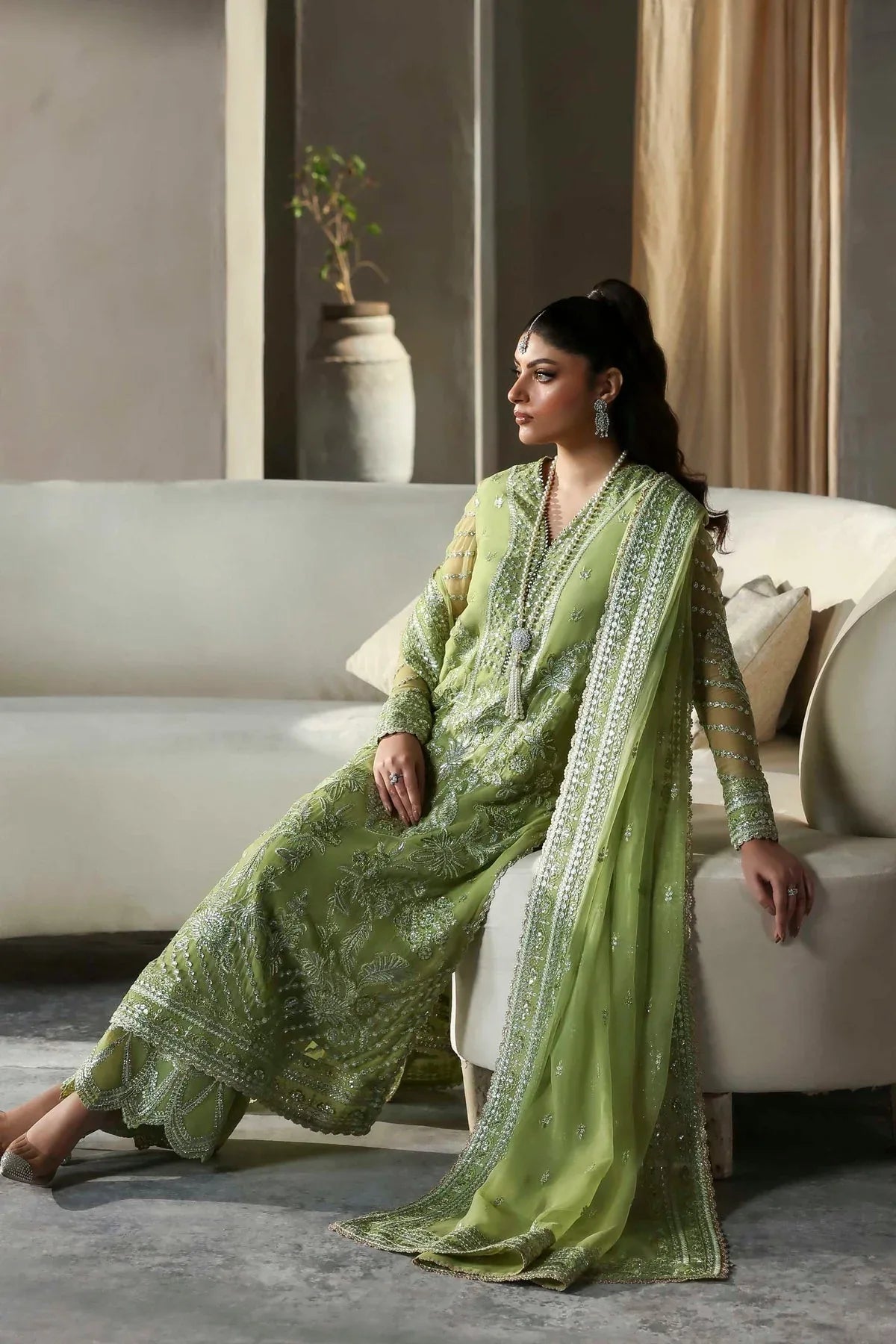 Akbar Aslam | Meeras Luxury Chiffon 25 | Verdaz - Rang-e-Khaas