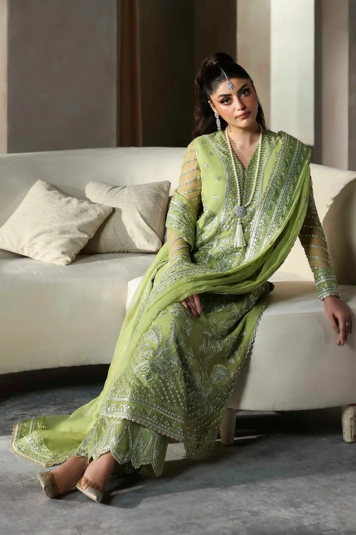 Akbar Aslam | Meeras Luxury Chiffon 25 | Verdaz - Rang-e-Khaas