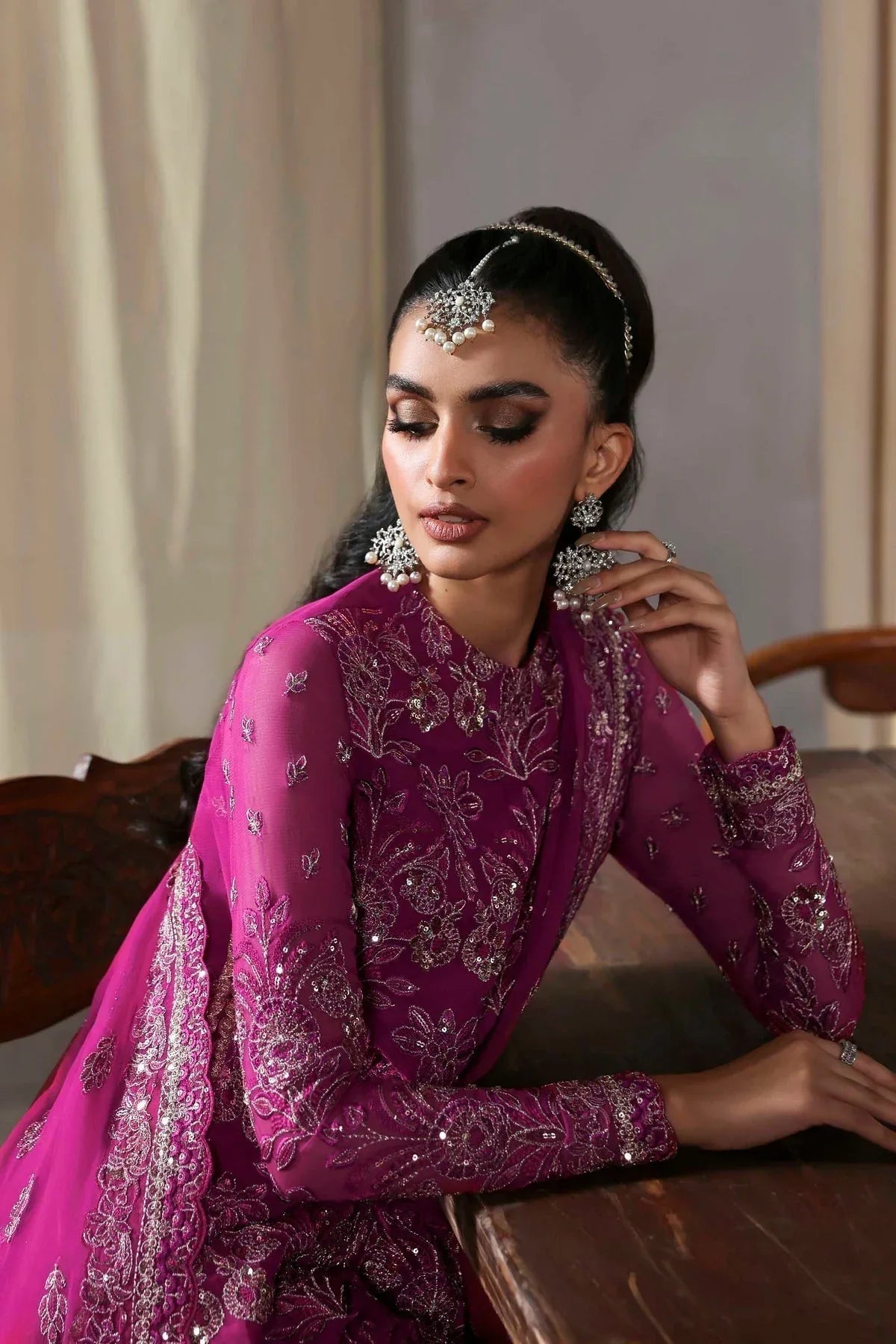 Akbar Aslam | Meeras Luxury Chiffon 25 | Mehzar - Rang-e-Khaas