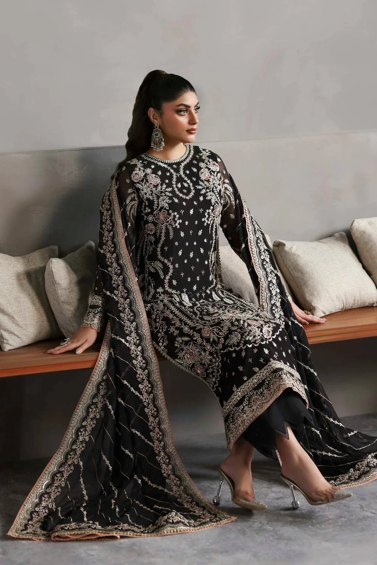 Akbar Aslam | Meeras Luxury Chiffon 25 | Zehmaya - Rang-e-Khaas