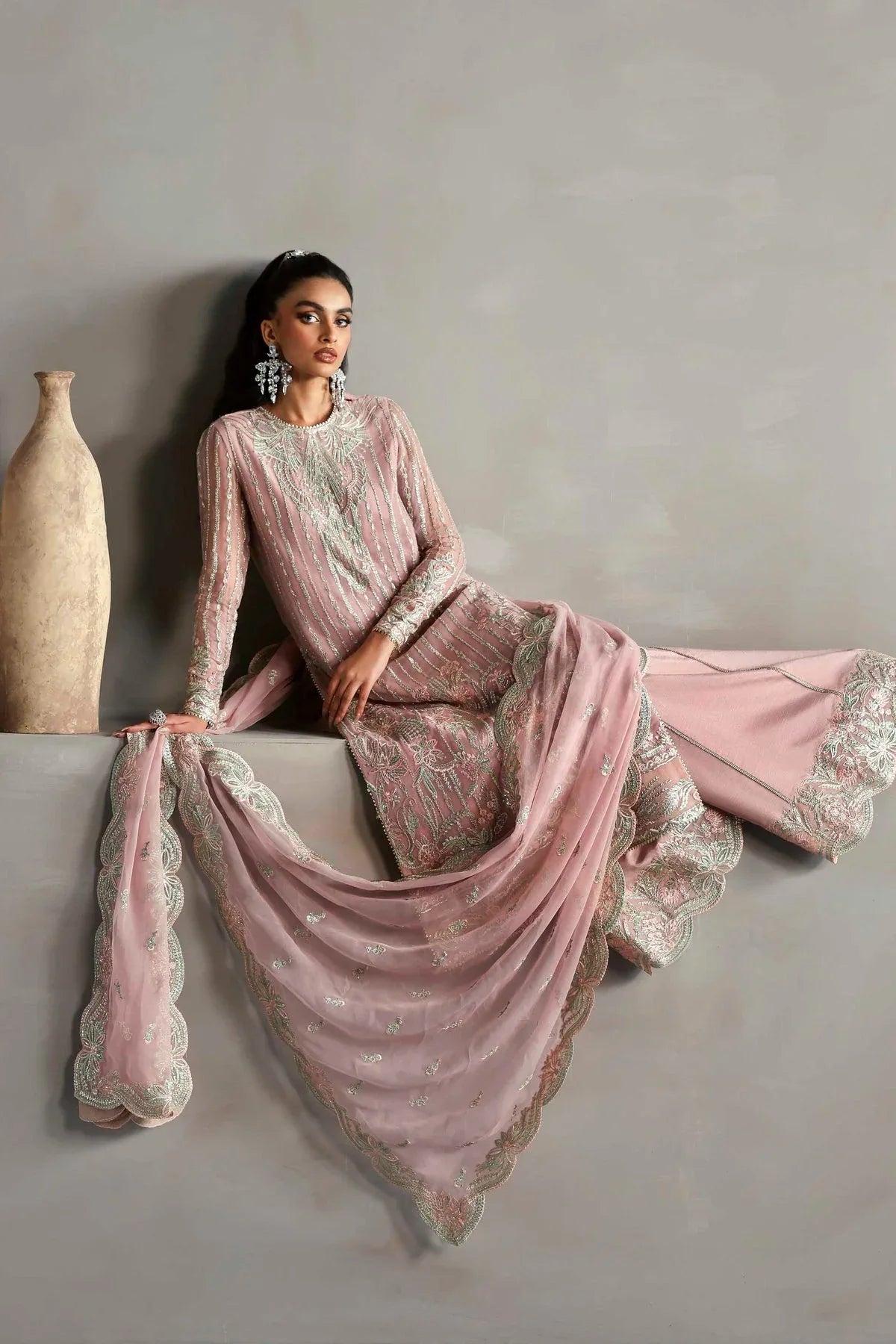 Akbar Aslam | Meeras Luxury Chiffon 25 | Gulnour - Rang-e-Khaas