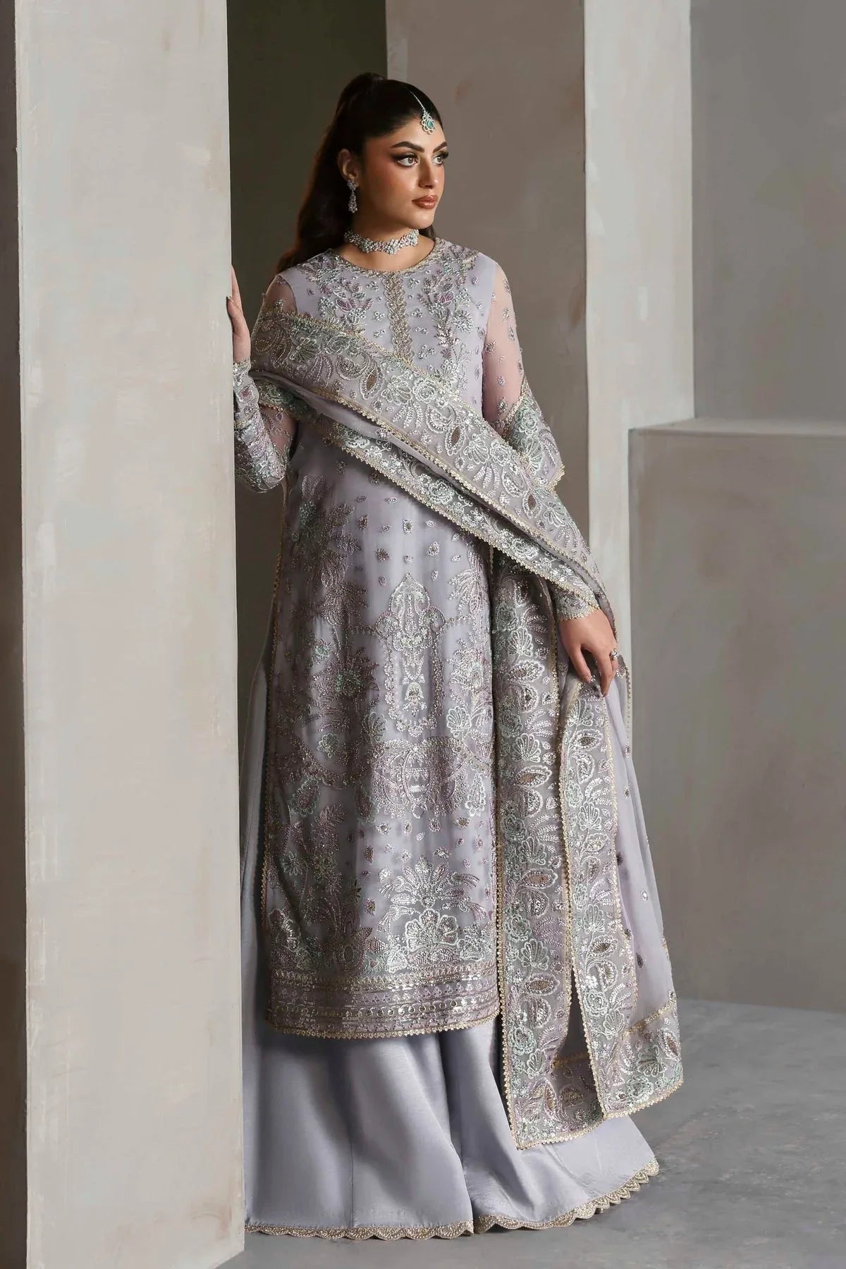 Akbar Aslam | Meeras Luxury Chiffon 25 | Emeraya - Rang-e-Khaas