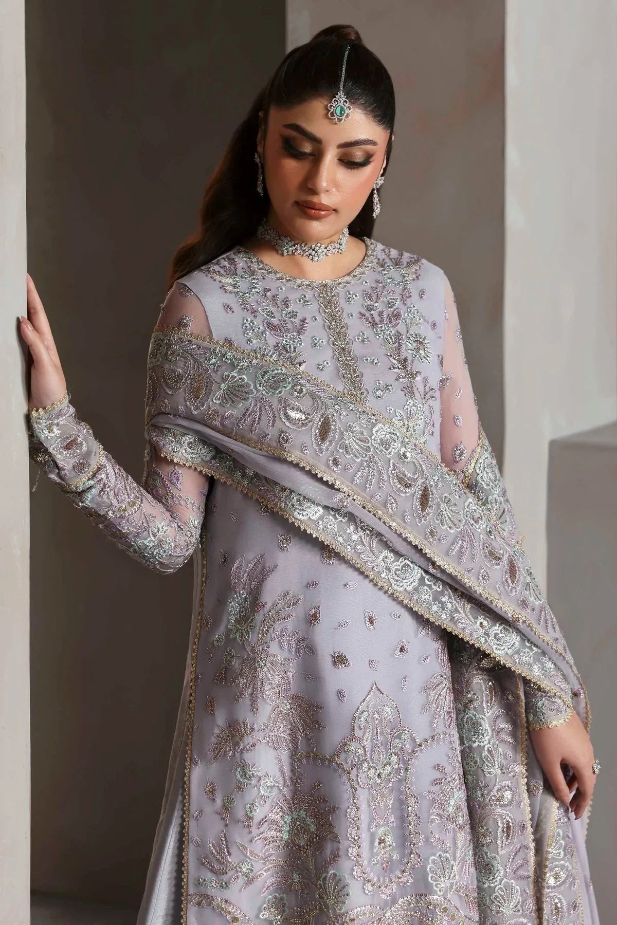 Akbar Aslam | Meeras Luxury Chiffon 25 | Emeraya - Rang-e-Khaas
