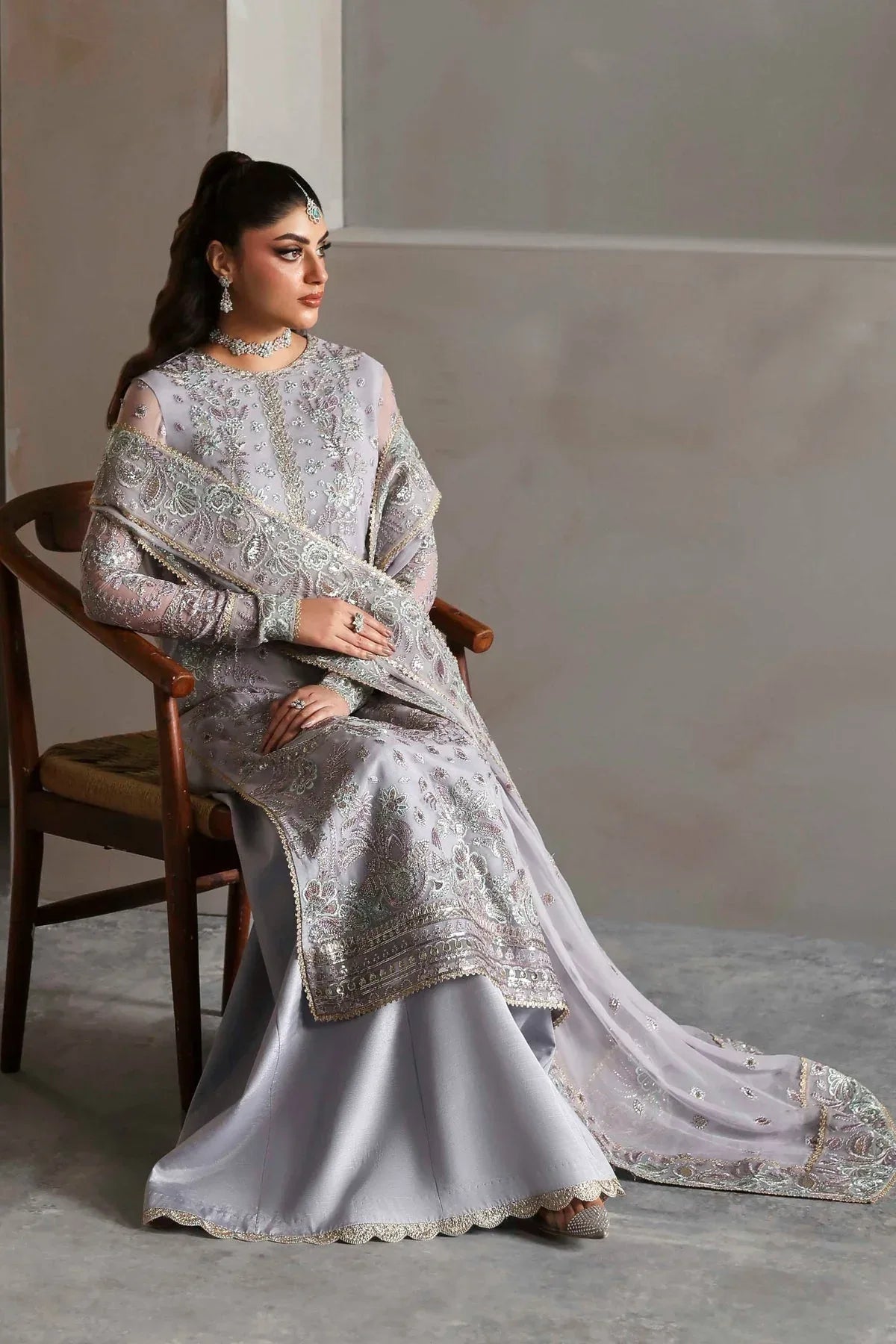 Akbar Aslam | Meeras Luxury Chiffon 25 | Emeraya - Rang-e-Khaas