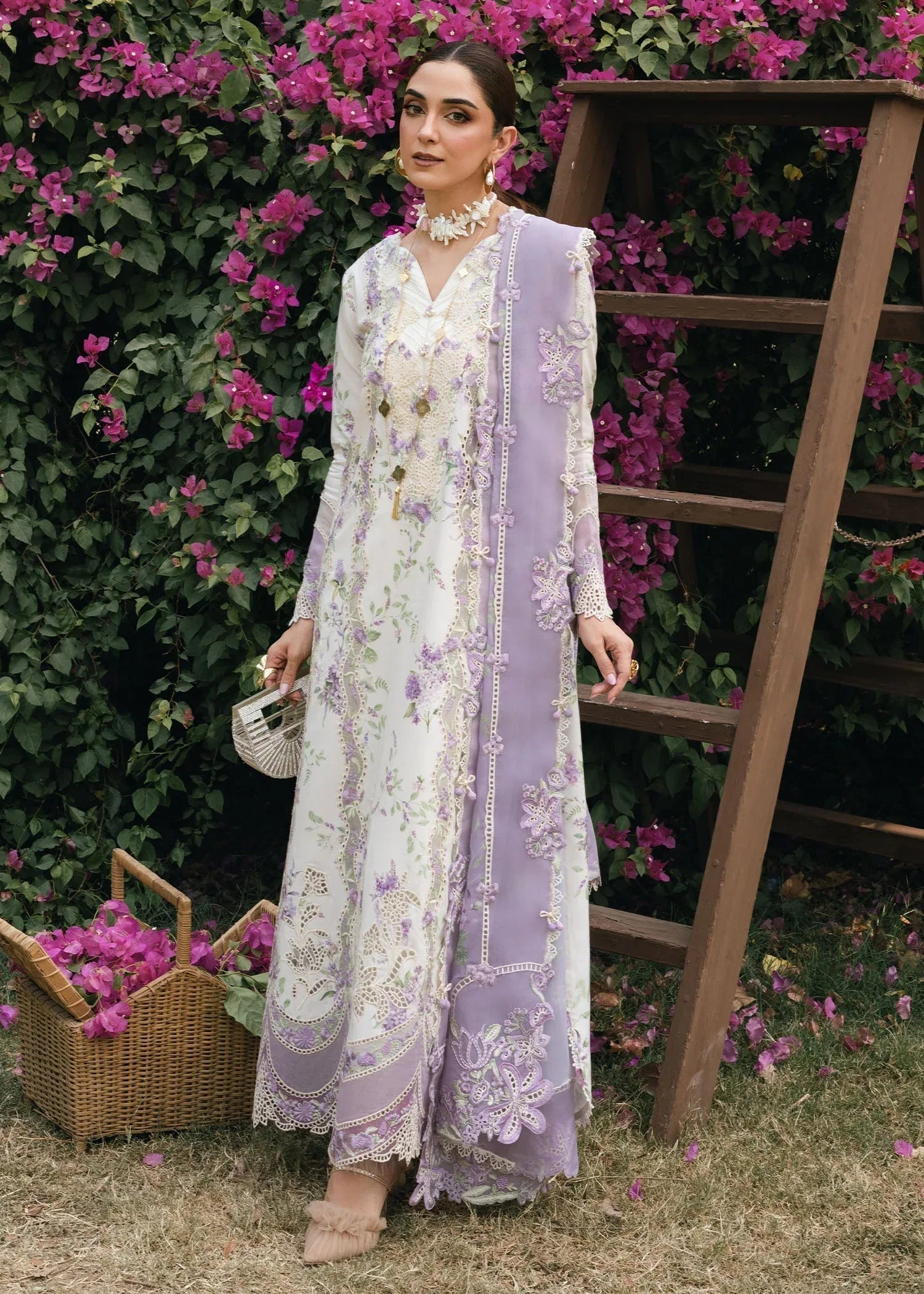 Crimson | Tasawar 25 | LAVENDER FALL - D5B - Rang-e-Khaas