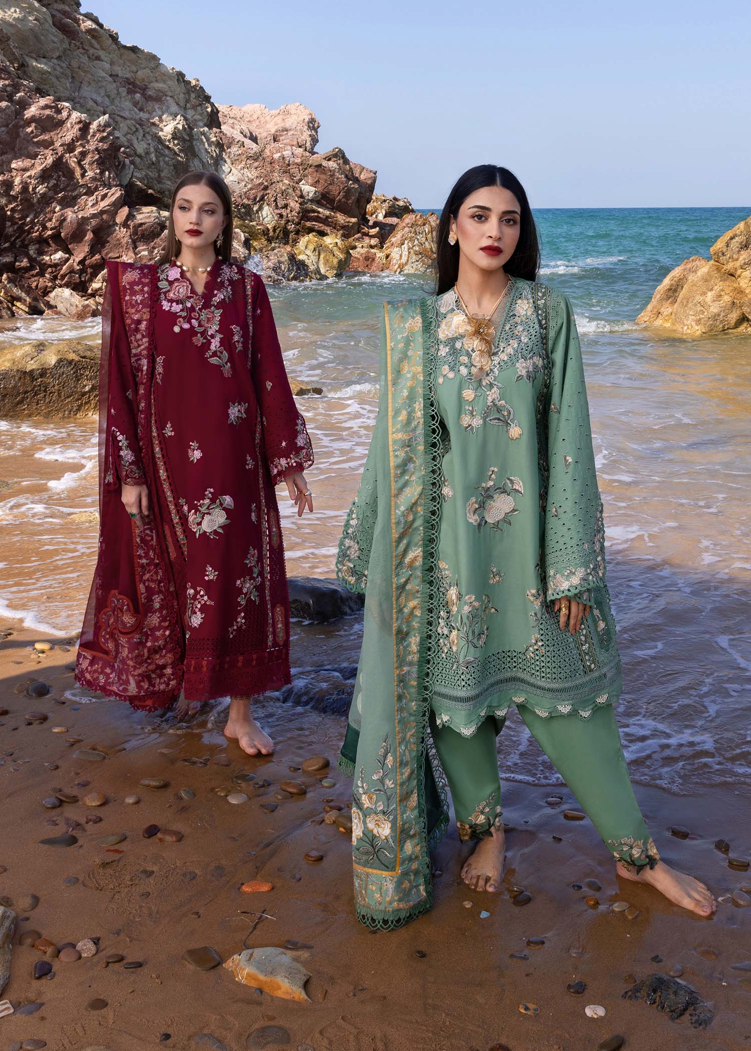 Crimson | Floe by Crimson | Parsi Threads - D5 A - Rang-e-Khaas