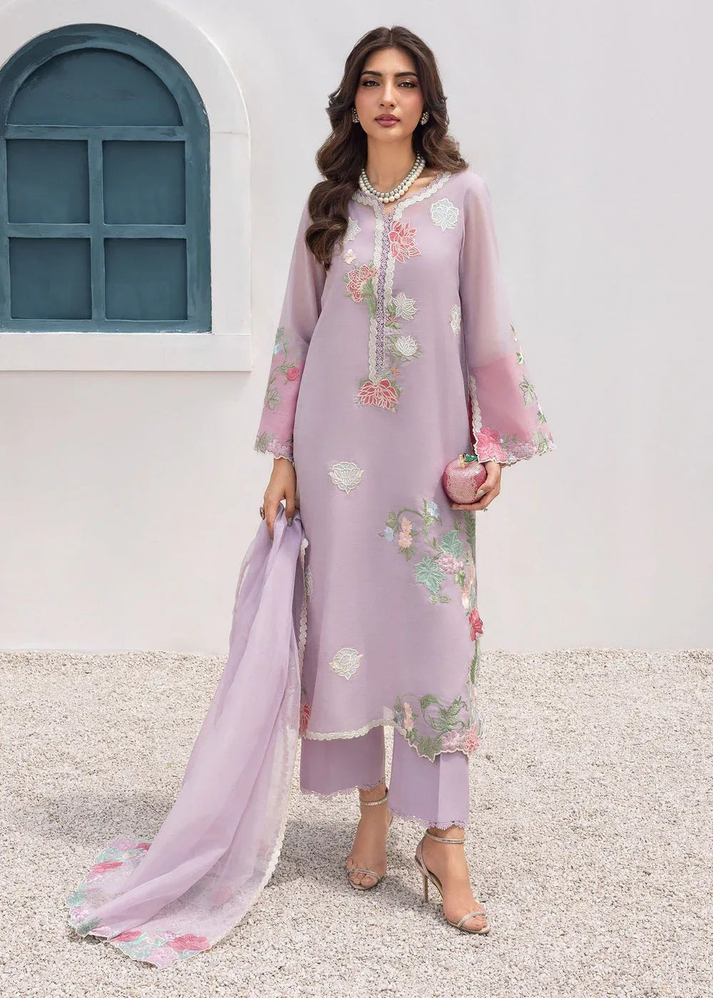 Saira Shakira | Rosea Casual Pret 25 | Irisé - Rang-e-Khaas