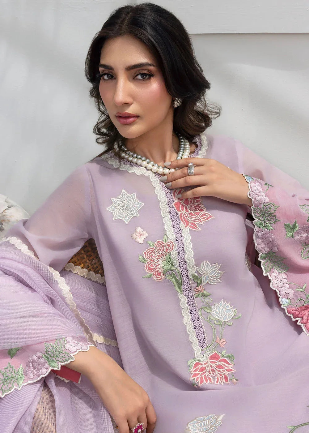 Saira Shakira | Rosea Casual Pret 25 | Irisé - Rang-e-Khaas