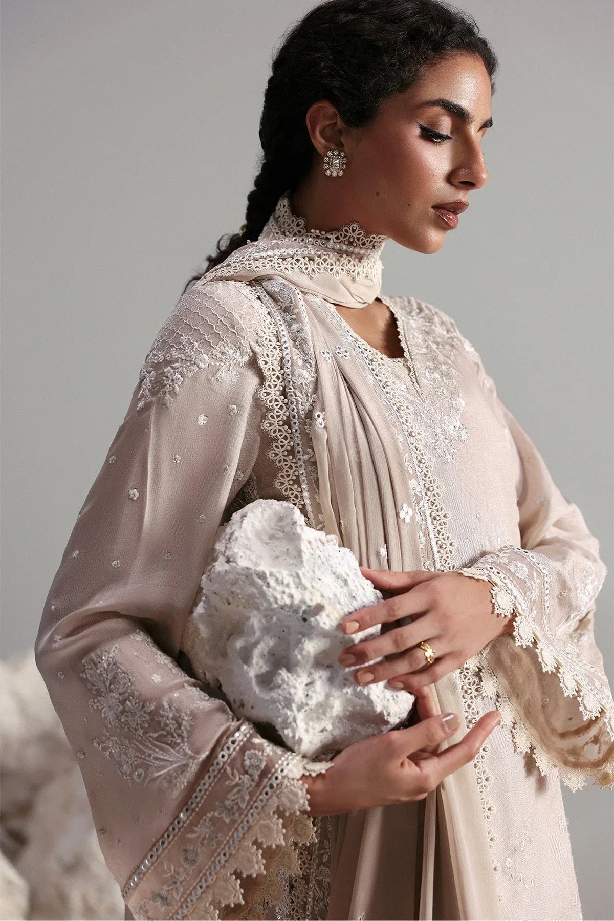 Afrozeh | Slate Ready to Wear | Xavian - Rang-e-Khaas