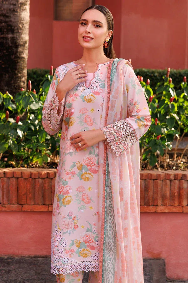 Farasha | Printed Essentials | Peach Glow - Rang-e-Khaas