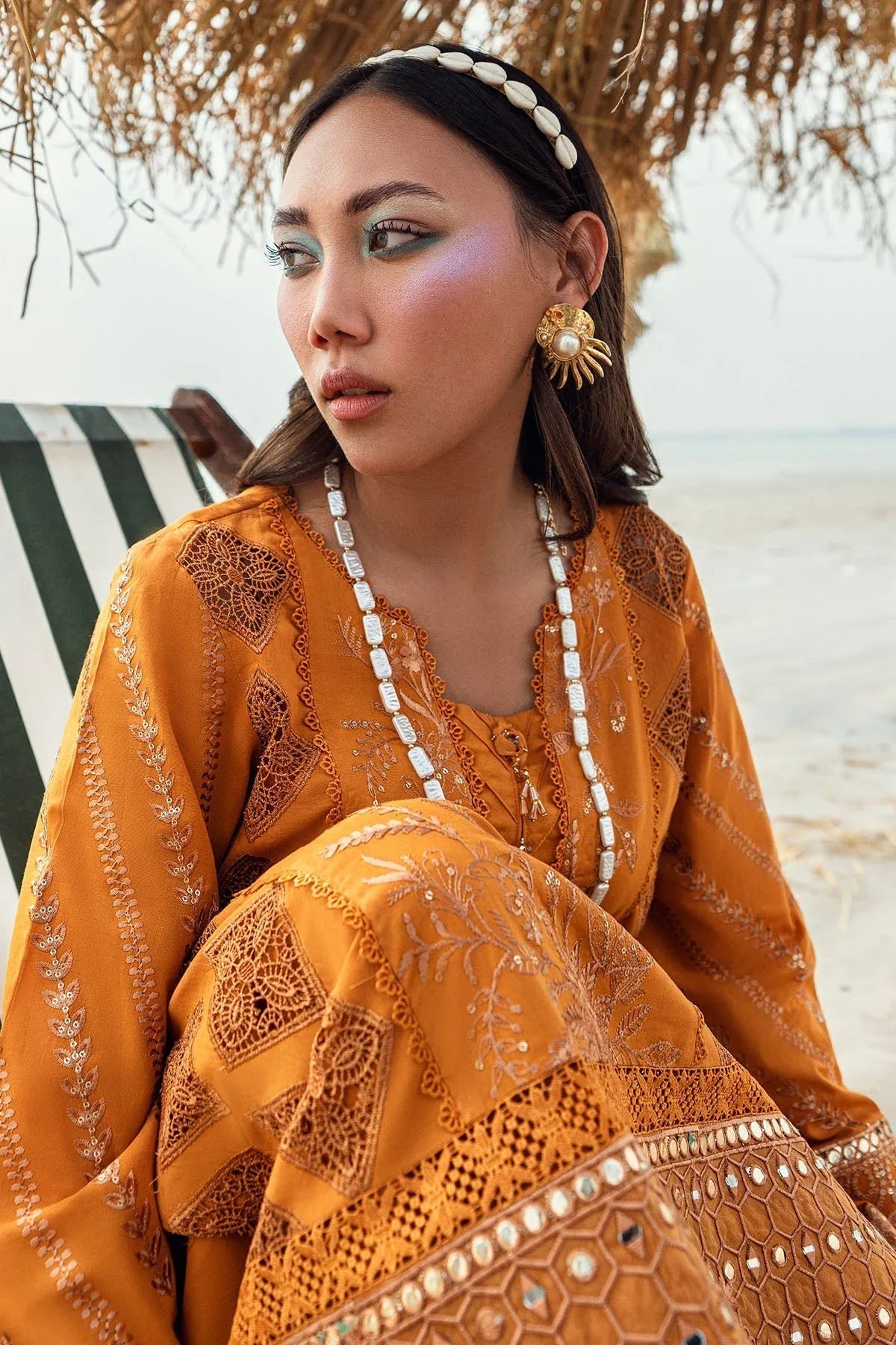 Nureh | Khuwab Luxury Lawn | NE-149 - Rang-e-Khaas