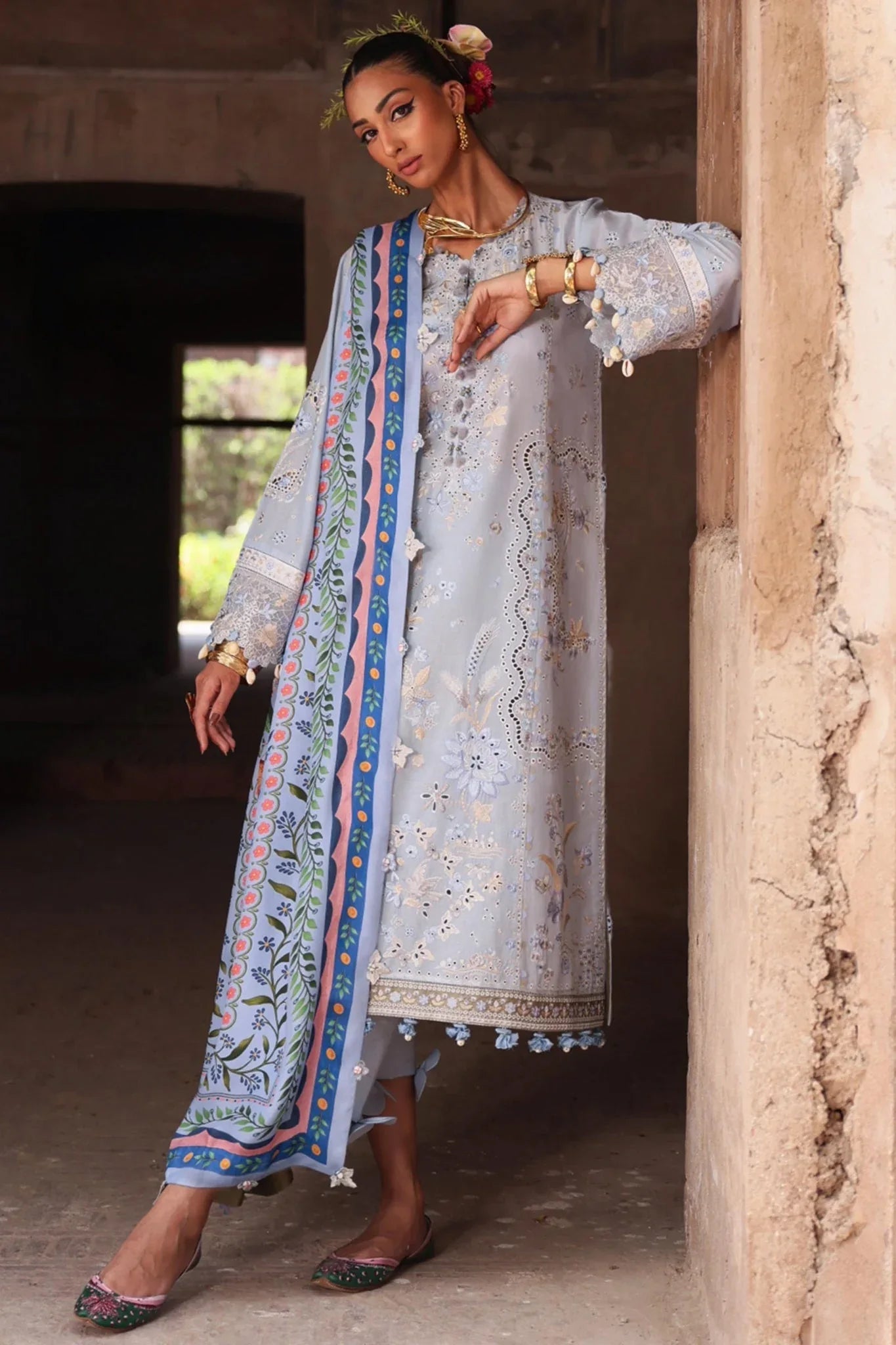 Elan | Luxury Lawn 25 | SERENE (EL25-01 B) - Rang-e-Khaas