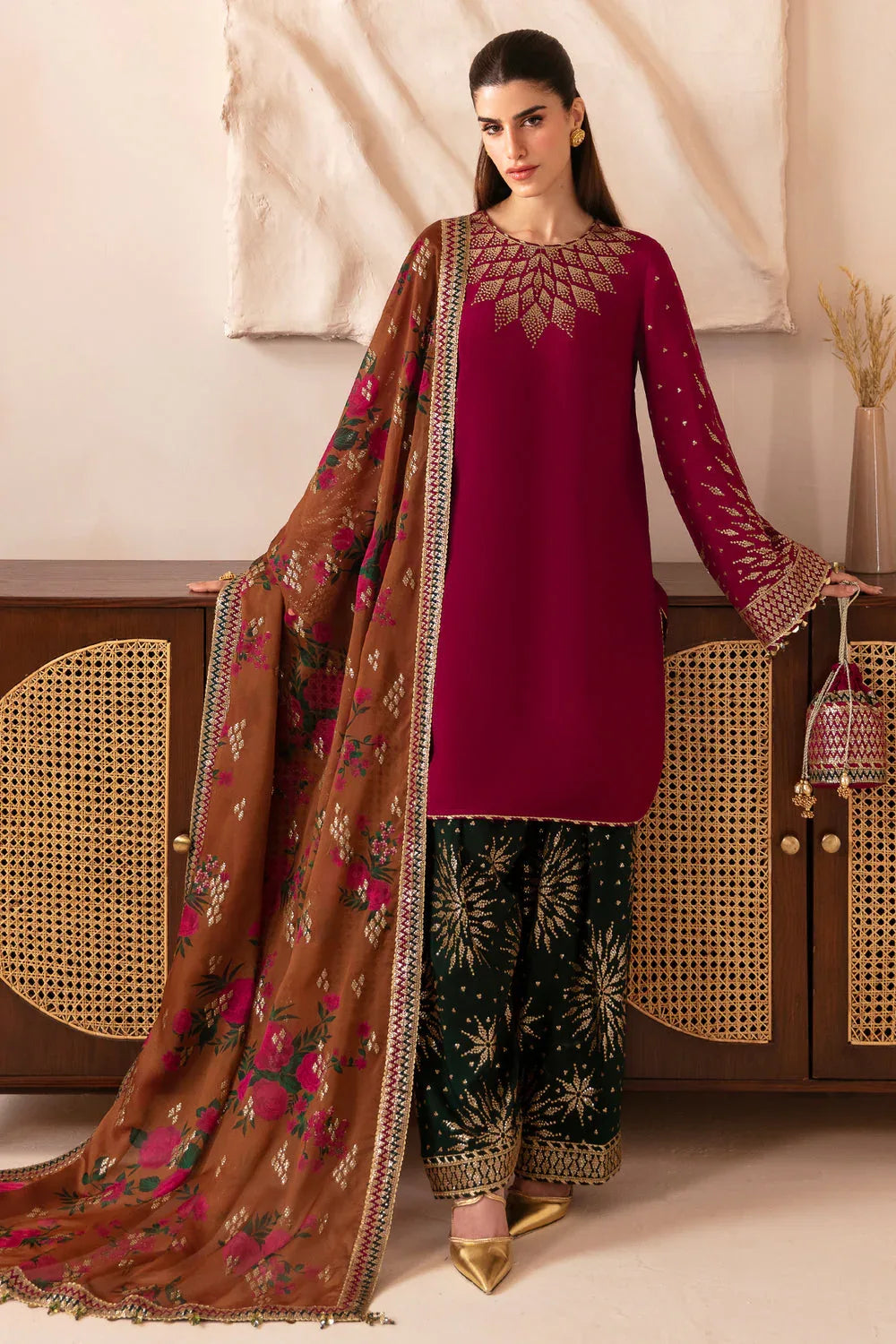 Jazmin | Formals Collection | Raw Silk UR-7038 - Rang-e-Khaas