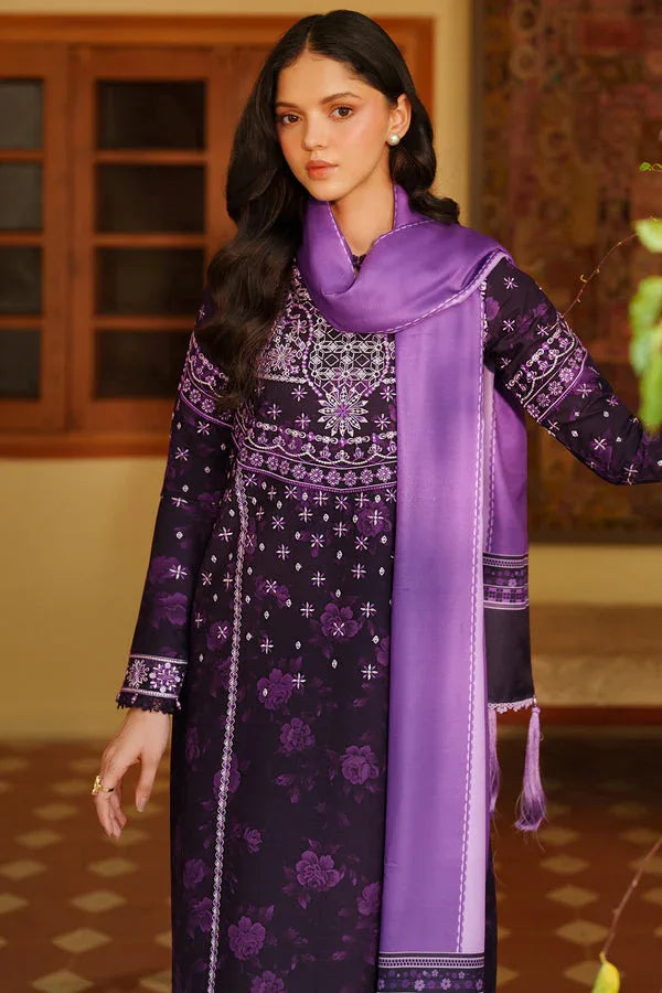 Farasha | Meline Premium Viscose 25 | Plum Powder - Rang-e-Khaas