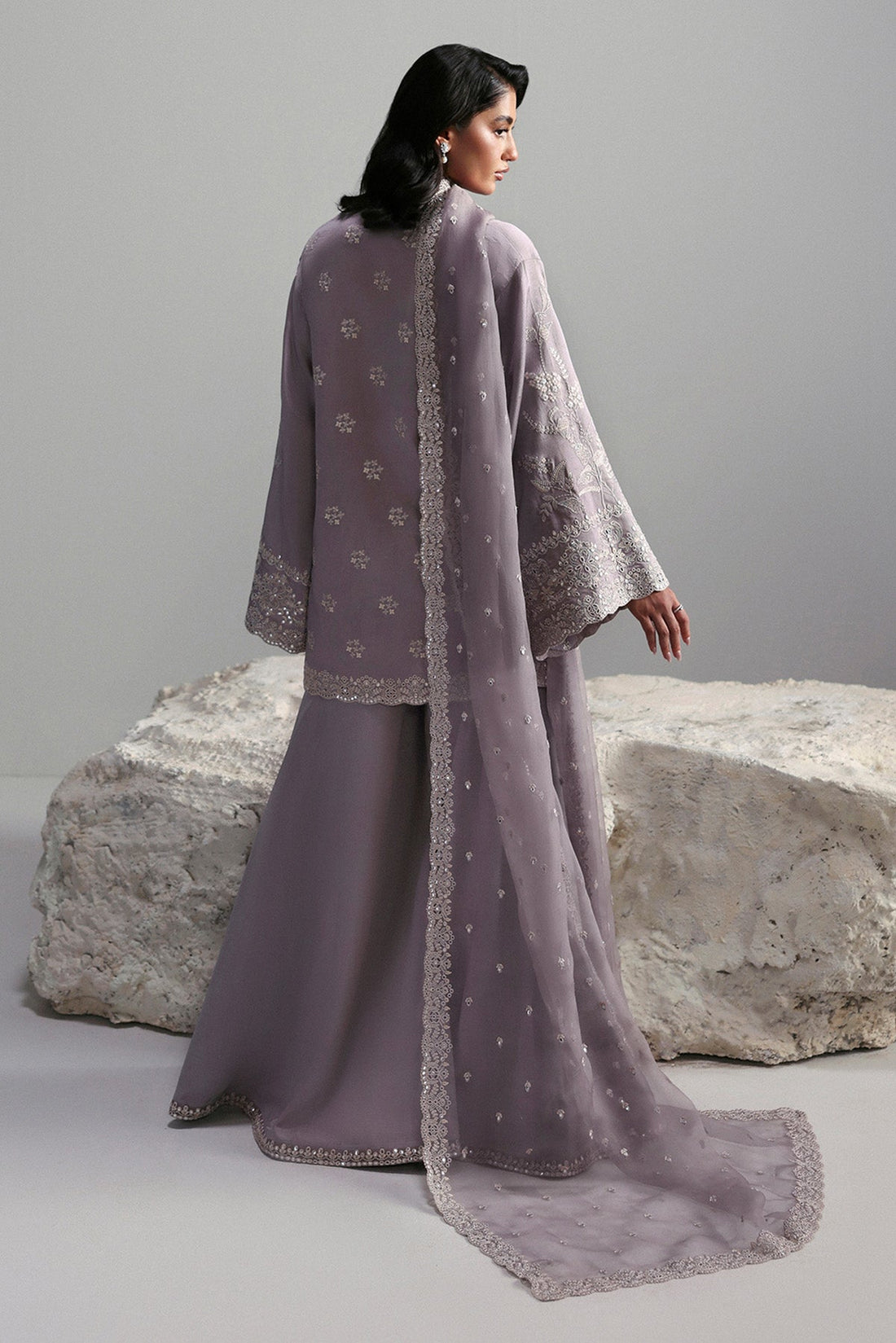 Afrozeh | Slate Ready to Wear | Cressida - Rang-e-Khaas