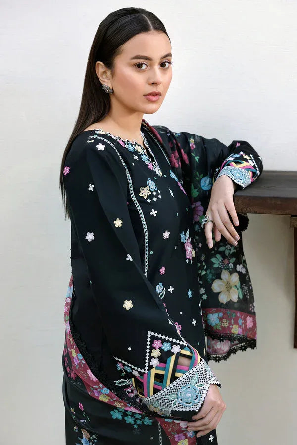 Farasha | Summer Weaves Embroidered Lawn | Ember Shadow - Rang-e-Khaas