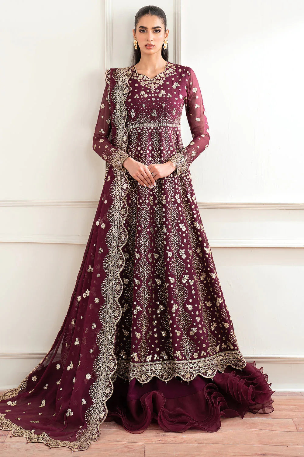 Farasha | Essence Formals 25 | Maroon Empress - Rang-e-Khaas