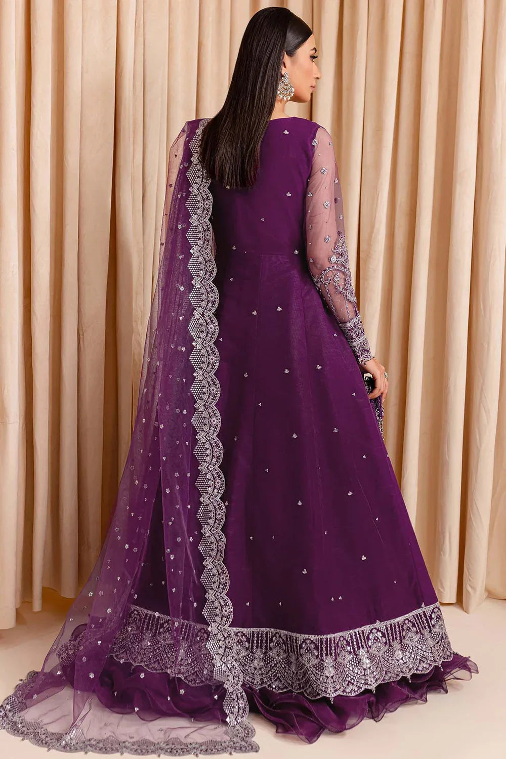 Farasha | Lumiere Formals | Plum Passion - Rang-e-Khaas