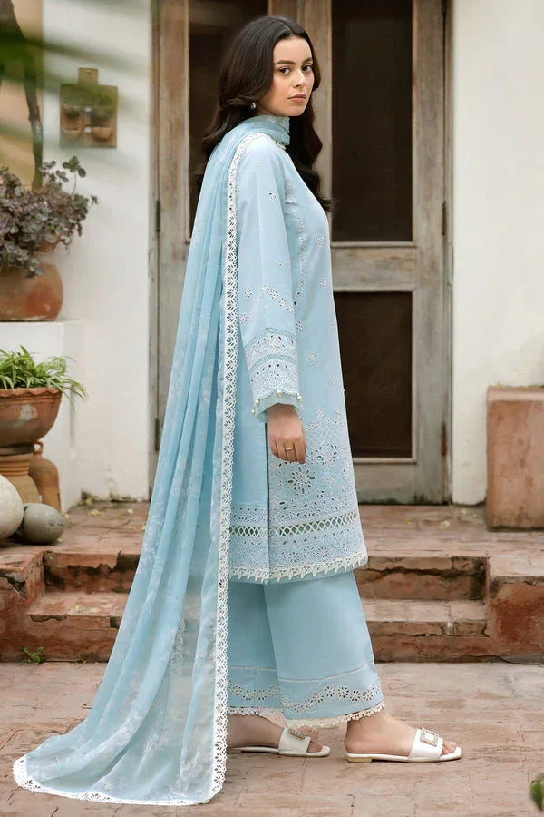 Farasha | Summer Weaves Embroidered Lawn | Sky Haze - Rang-e-Khaas