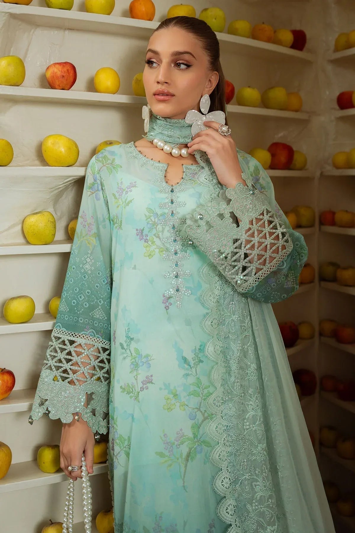 Nureh | Maya Swiss Lawn | NS-150 - Rang-e-Khaas
