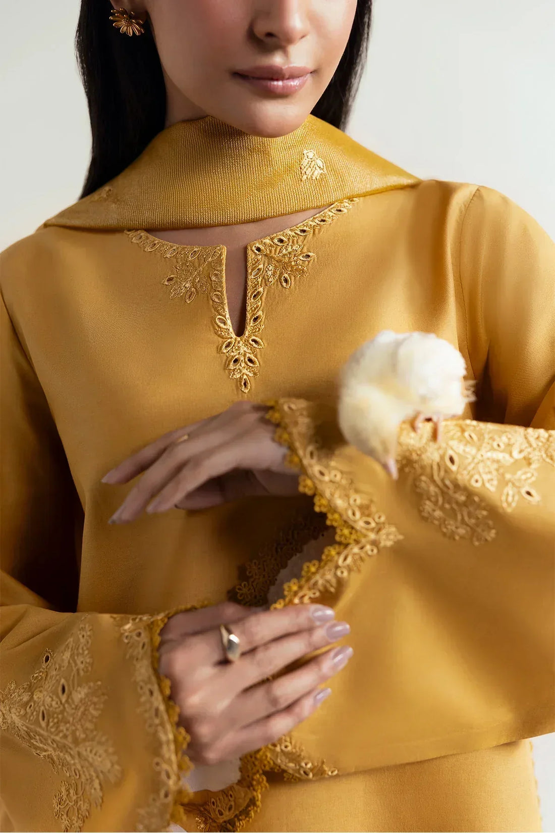 Afrozeh | Basic Pret 25 | Honeydew Hues - Rang-e-Khaas
