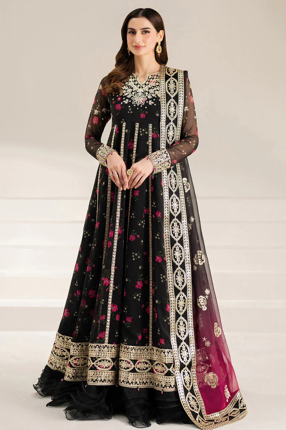 Farasha | Fiorella Formals | Fuchsia Night - Rang-e-Khaas