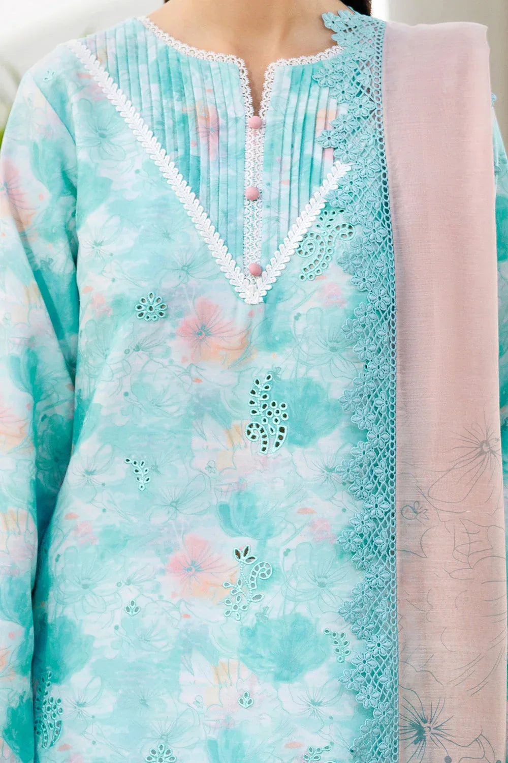 Farasha | Printed Essentials | Blue Dusk - Rang-e-Khaas