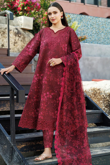 Farasha | Printed Essentials | Merlot Muse - Rang-e-Khaas