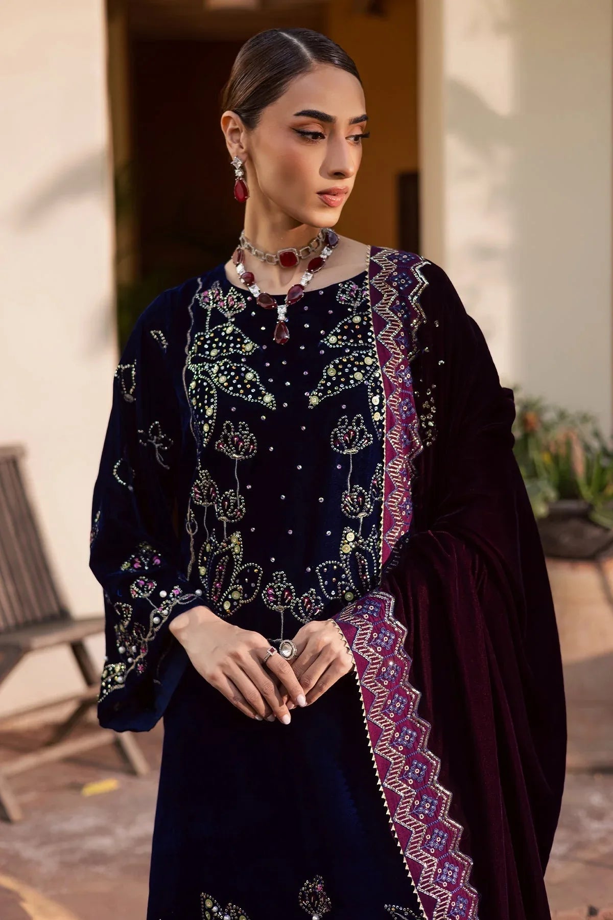Nureh | Maya Velvet | NW-116 - Rang-e-Khaas