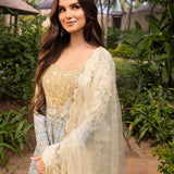 Faiza Saqlain | Zinnia Lawn 25 | Freesia