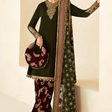 JAZMIN__Embroidered Velvet Formal VF-2029