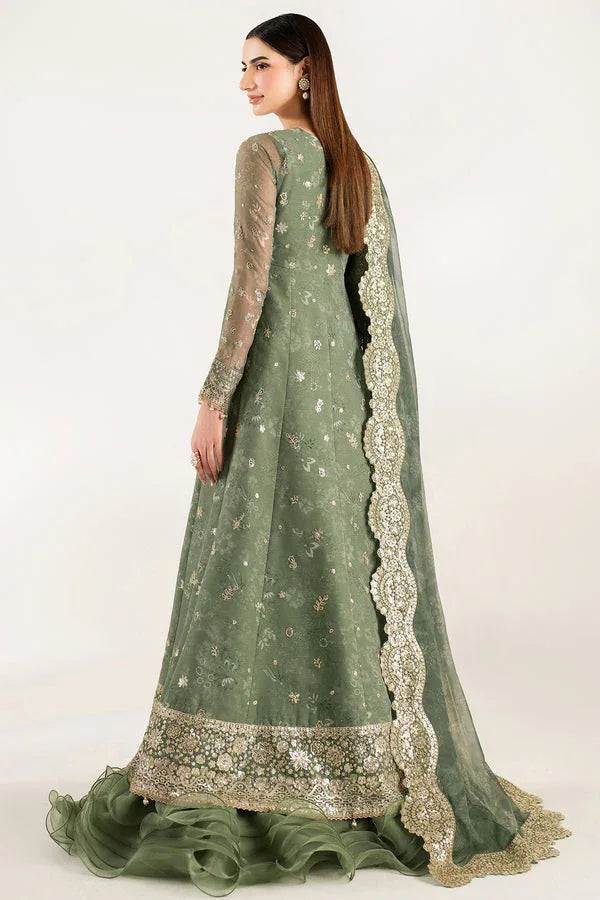 Farasha | Fiorella Formals | Olive Aura - Rang-e-Khaas