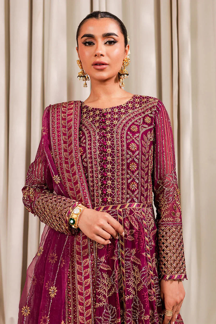 Nureh | Luxury Collection | Crimson - Rang-e-Khaas