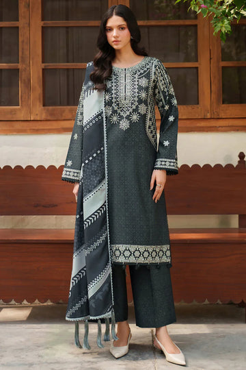 Farasha | Meline Premium Viscose 25 | Slate Gray - Rang-e-Khaas