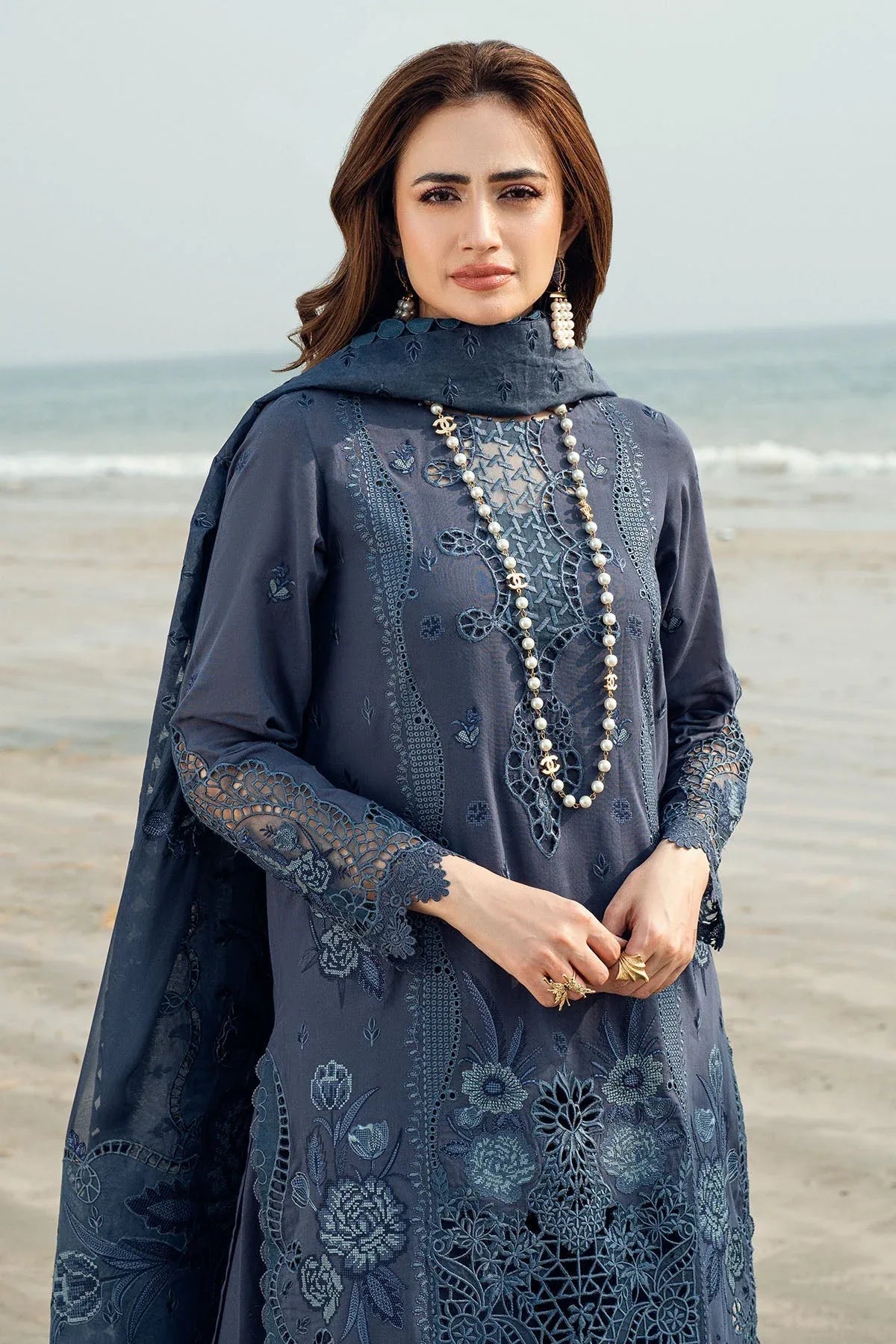 Nureh | Khuwab Luxury Lawn | NE-146 - Rang-e-Khaas