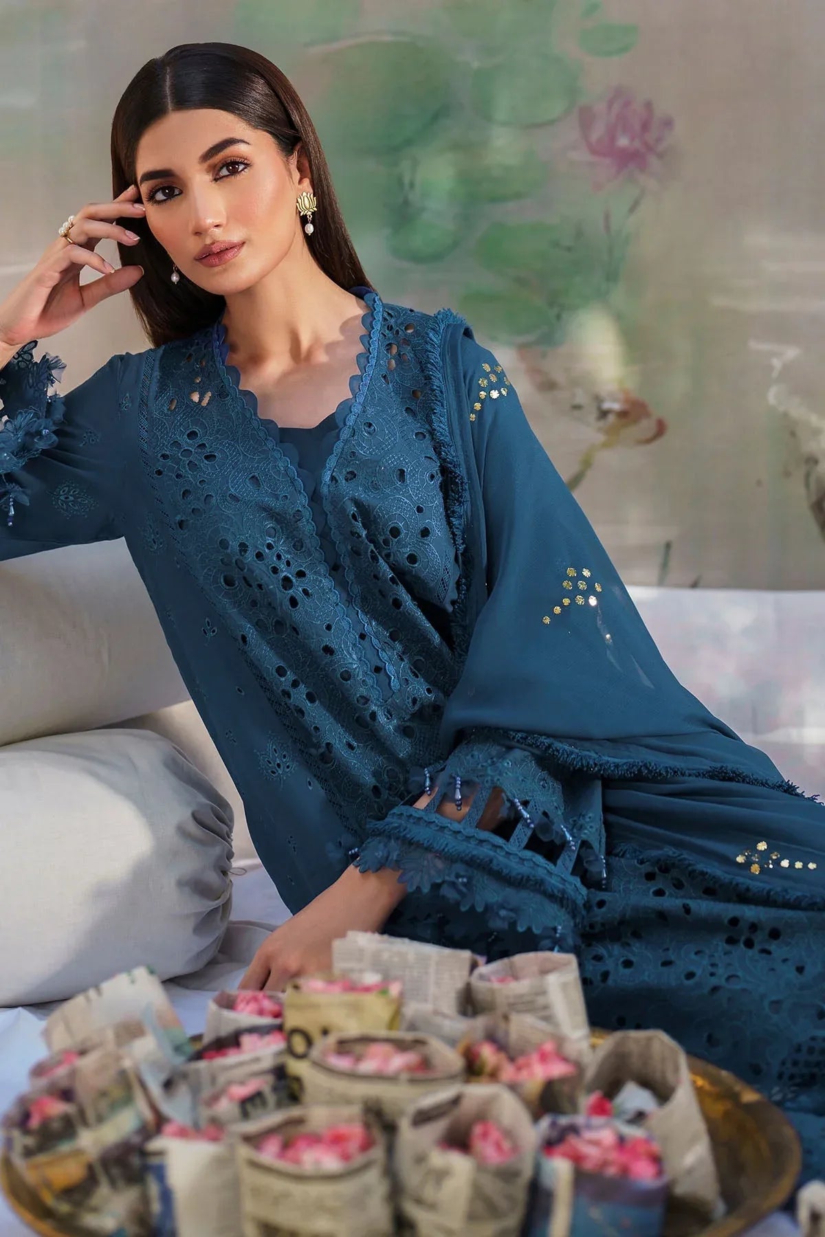 Nureh | Bazaar Lawn | NS-137 - Rang-e-Khaas