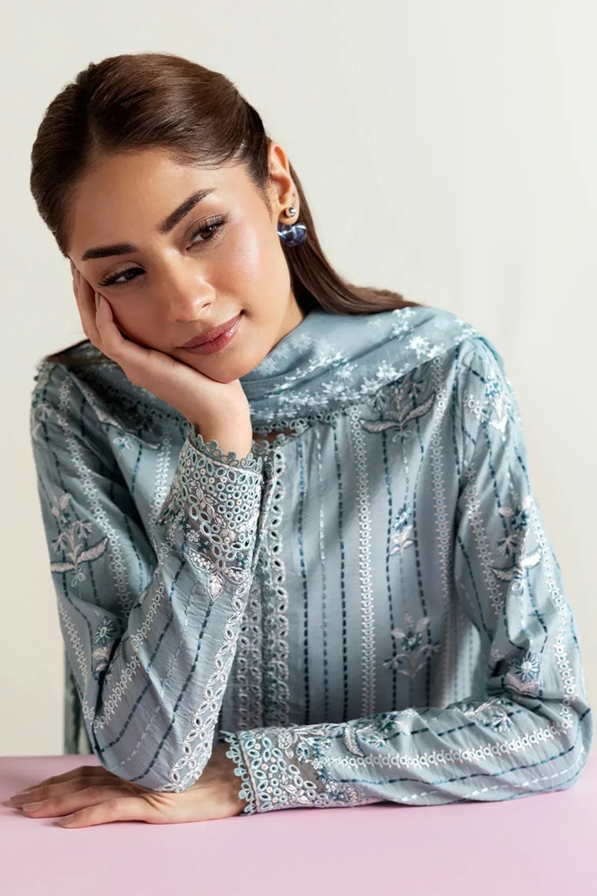 Afrozeh | Basic Pret 25 | Blue Melon - Rang-e-Khaas