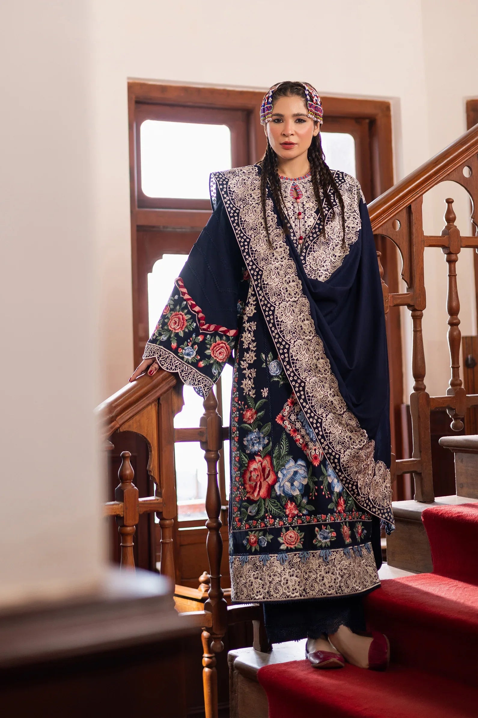 Maryam Hussain | Silk Edit |   Evening - Rang-e-Khaas
