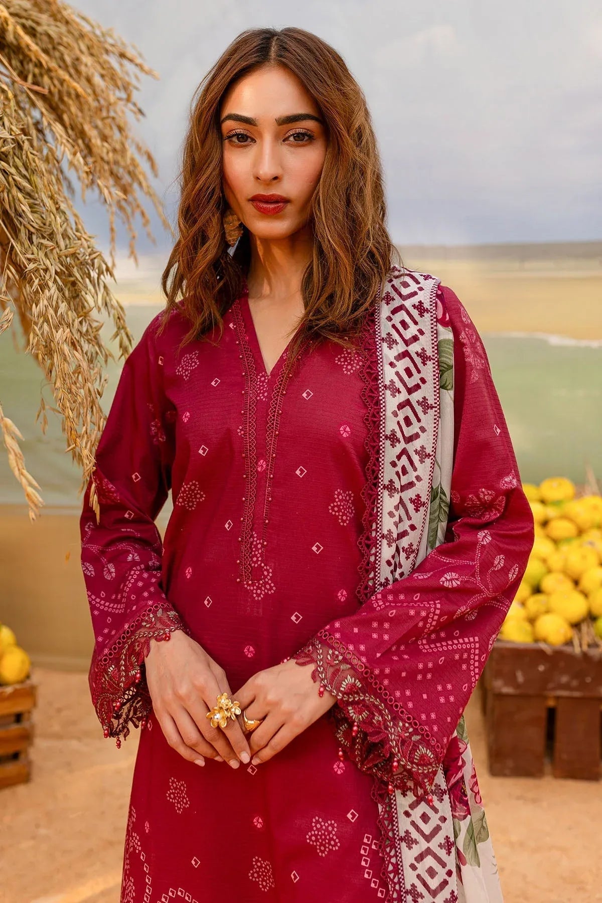 Nureh | Gardenia Lawn 25 | NSG-181 - Rang-e-Khaas