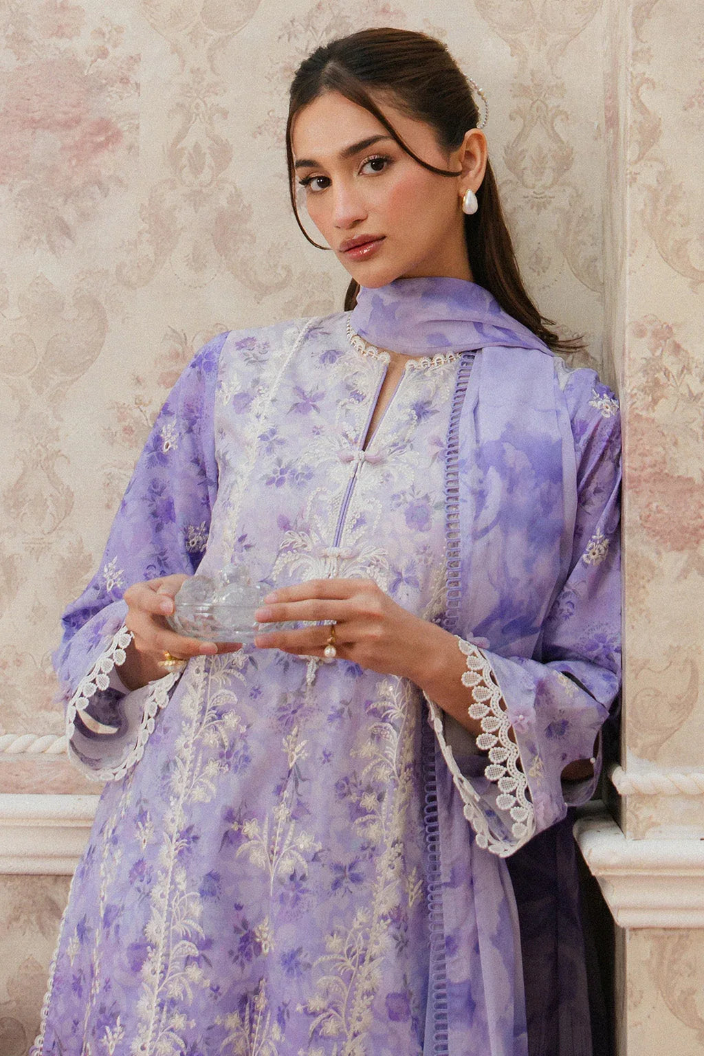 Ayzel | Armelia Printed Lawn 25 | Delilah - Rang-e-Khaas