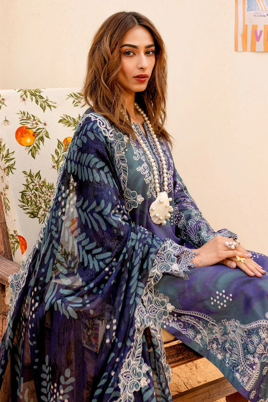 Nureh | Gardenia Lawn 25 | NSG-186 - Rang-e-Khaas