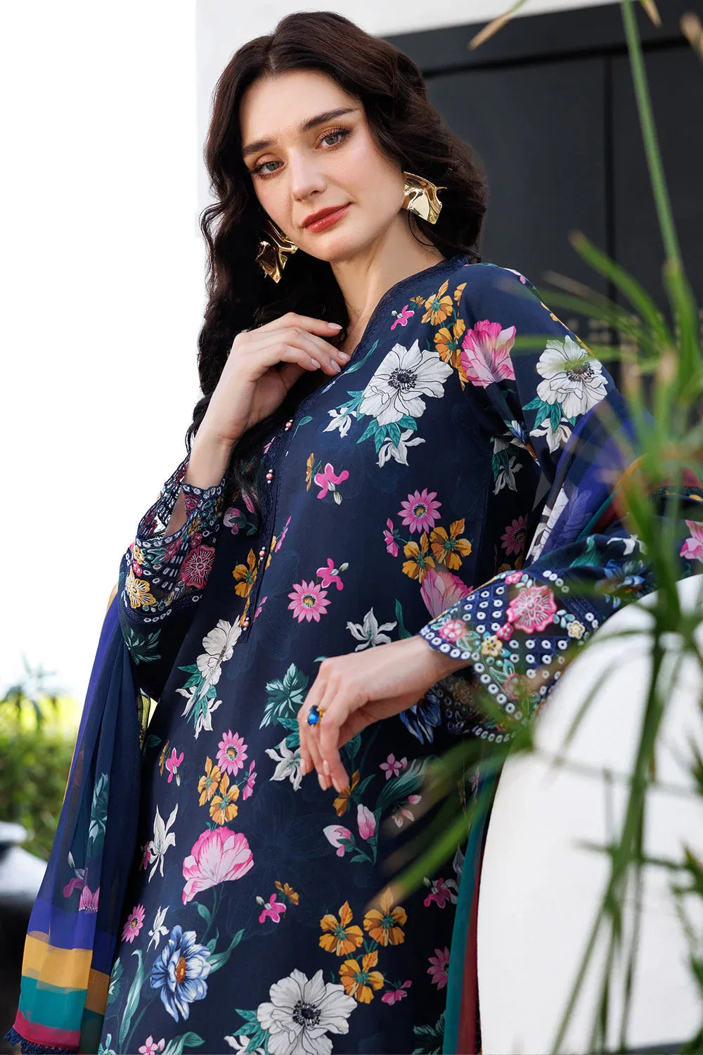 Farasha | Printed Essentials | Floral Stardust - Rang-e-Khaas