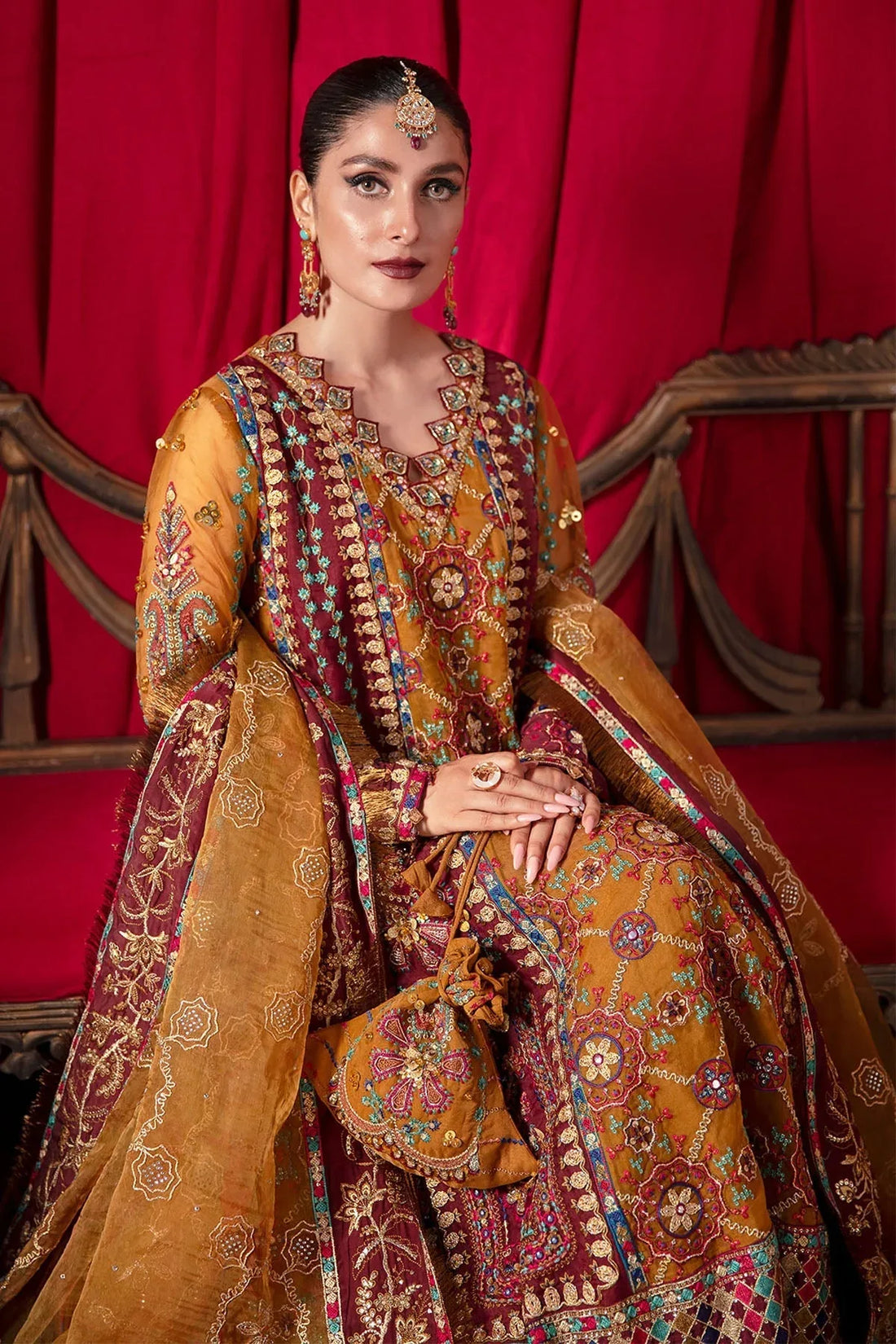 Nureh | Jhoomro 25' | Gulshan Shirt - Rang-e-Khaas